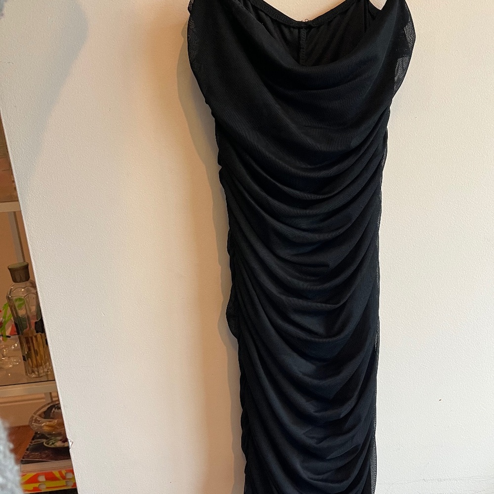 Black mini dress